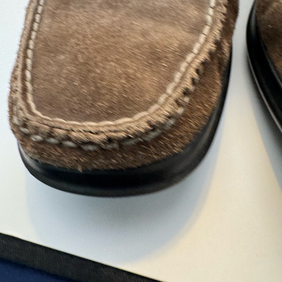 Cole Hann Mens Brown Suede Leather Driver Shoes Size 12M Nike Air Comfort EUC - Picture 5 of 16